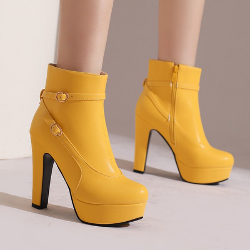 Ethnic Fashion For Ladies - Модные женские ботинки на платформе, пикантные