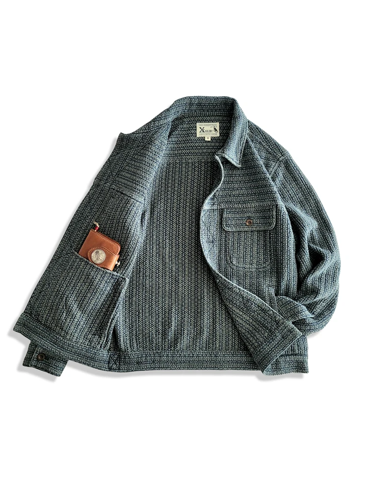 Haori Japanese Jacket - Мужская джинсовая куртка Amekaji в японском