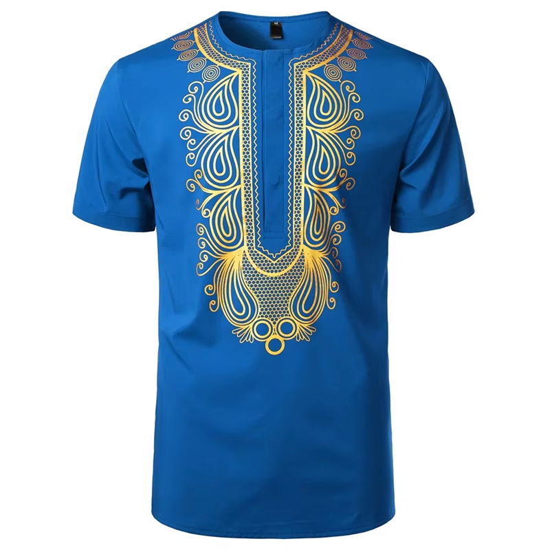 Dashiki Shirt Men - Модная мужская дизайнерская футболка в африканском