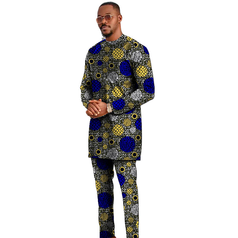 Dashiki Shirt Men - Мужской комплект в базовом стиле, рубашка
