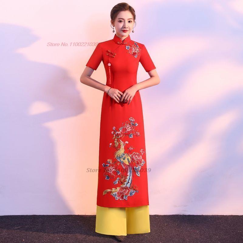 Винтажное вьетнамское традицио – обзор и цена Ao Dai Vietnam Dress